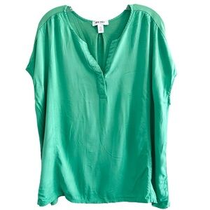 Nine West Green Women's Top Size Versatile Elevated Basic XXL